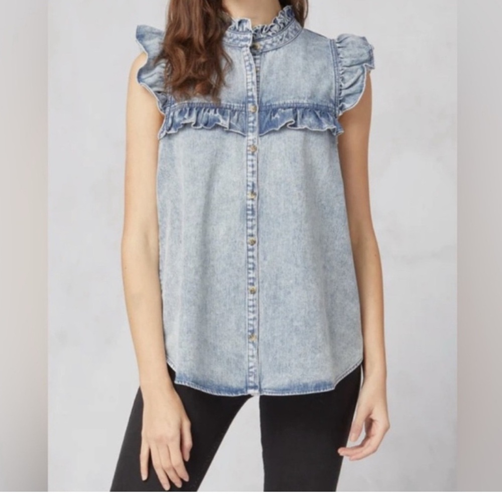 Denium sleeveless top